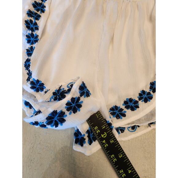 RAGA White Embroidered Shorts Women SZ Large - Picture 10 of 10